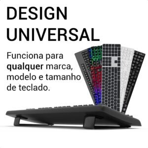 Suporte Universal Compatível com Teclados de Computador para Apoio Egonômico Antiderrapante