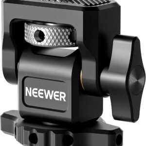 Suporte para Monitor de Câmera MA002 Neewer com Sapata, Parafuso de 1/4 pol. para Monitor de Campo Ampla Compatibilidade, Giro de 360 Graus com Amortecimento de inclinação de 180 graus, Preto
