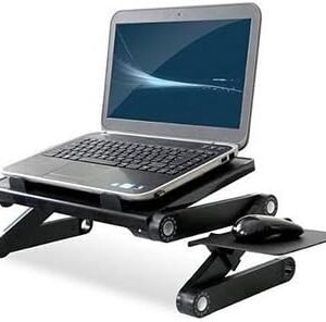 T8 Mesa Multifuncional Para Notebook Dobrável Com Cooler Preta (BSL-MESA-3)
