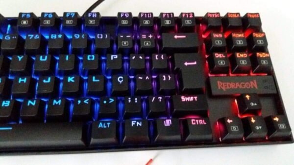 Teclado Mecânico Gamer RGB Kumara com Switch Outemu Padrão ABNT-2, Redragon - Imagem 2