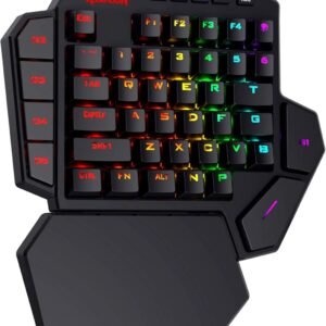 Teclado Mecânico Gamer Redragon One Hand RGB Chroma Switch Outemu Blue MK II - DITI K585RGB