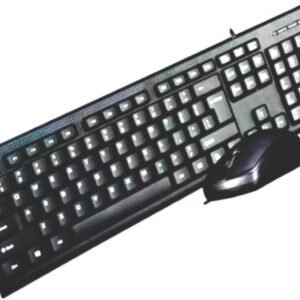Teclado e Mouse Óptico Conexão USB Layout ABNT2 Computador Tablet Notebook outros Preto