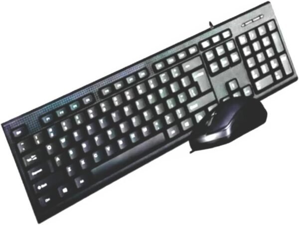 Teclado e Mouse Óptico Conexão USB Layout ABNT2 Computador Tablet Notebook outros Preto