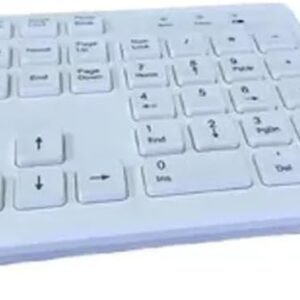 Teclado sem Fio, Design Slim, Layout QWERTY, Branco com mouse