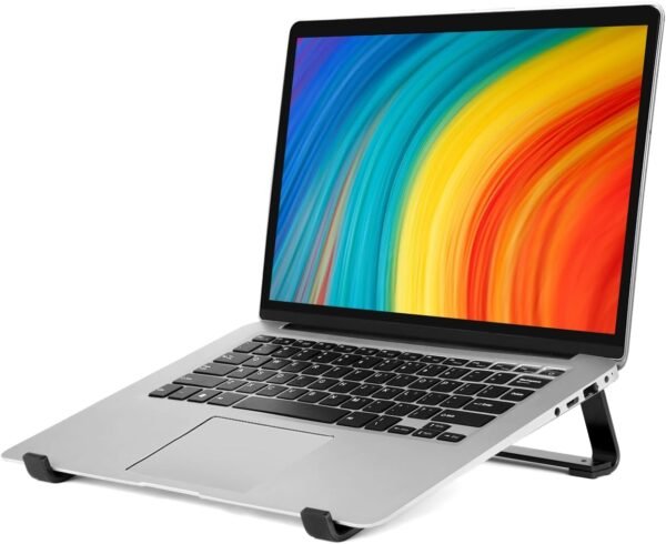 Thibault Suporte de laptop para mesa – Suporte ergonômico de alumínio para laptop, suporte de resfriamento para laptop, compatível com MacBook Air Pro/Dell/HP/Lenovo/Alienware e laptops de 13 a 17