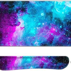 ToLuLu Mouse pad estendido para jogos, teclado ergonômico de espuma de memória, conjunto de suporte de descanso de pulso, tapete de mesa grande com bordas costuradas, base antiderrapante para jogos e