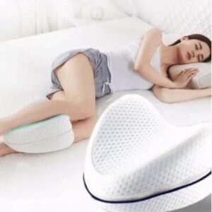 Travesseiro Almofada De Pernas Ortopédico Alivia Dores No Corpo Lombar, Ciática, Articulações, Joelhos e Gravidez - Espuma de Memória Premium Apoio de Joelho Hipoalergênico Fronha Removível Premium