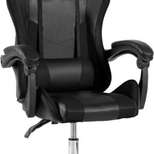Urban Design Cadeira de Escritório Gamer Ergonômica Reclinável em Couro PU Stark