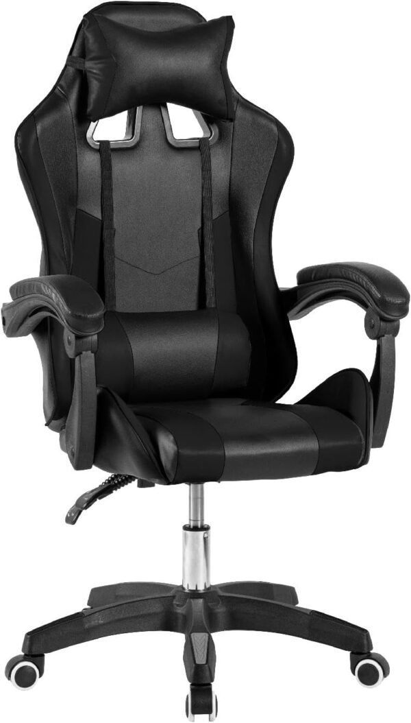 Urban Design Cadeira de Escritório Gamer Ergonômica Reclinável em Couro PU Stark