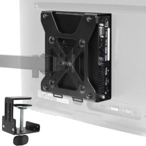 VIVO Suporte Atrás Do Monitor Vesa Projetado Para Micro CPU Dell Optiplex, Suporte Para Computador com Braço de Monitor, Suporte Oculto Na Parte Traseira Da Tela com Opção de Braçadeira de Mesa