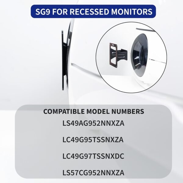 VIVO Suporte de Placa Adaptadora Vesa Projetado Para Monitores Samsung Neo G9, Crg9, Chg9, Chg90 E Odyssey G9, Vesa 100X100, Mount-Sg9 Preto - Imagem 2