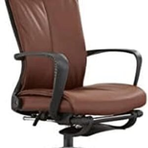 YPDJVLTI Cadeiras de escritório inclináveis com apoio de braço e pedal de pé cadeiras de mesa cadeira reclinável de altura ajustável esponja cadeira de escritório