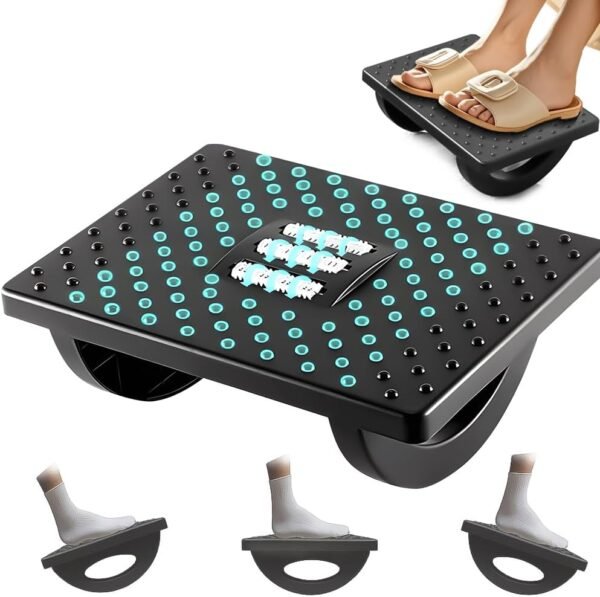 Zenkon Apoio para Pés Ergonomico, Apoio de Pé Ergonomico, Descanso para Pés Giratório, 34 * 25 * 13cm