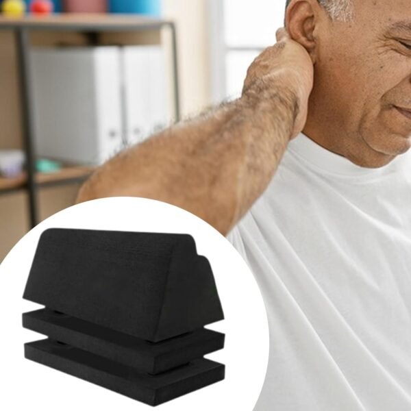 harayaa Dispositivo de tração cervical, suporte para a parte inferior costas, almofada de suporte para o pescoço, tração lombar em EVA versátil para - Imagem 2