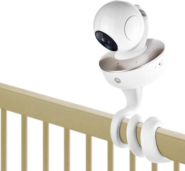 iTODOS Suporte para monitor de bebê compatível com Arlo, Owlet, Goodbaby, Hellobaby, ANMEATE, Vtech, Motorola Baby Monitor e a maioria dos monitores universais, suporte giratório versátil sem