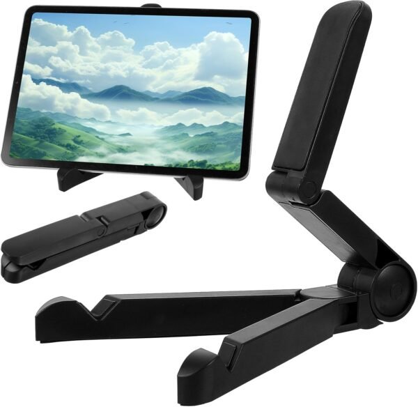 oruola Suporte para monitor de viagem, suporte para tablet, portátil, ajustável, dobrável, acessórios para tablet para escritório, compatível com Kindle, Switch, Surface Pro