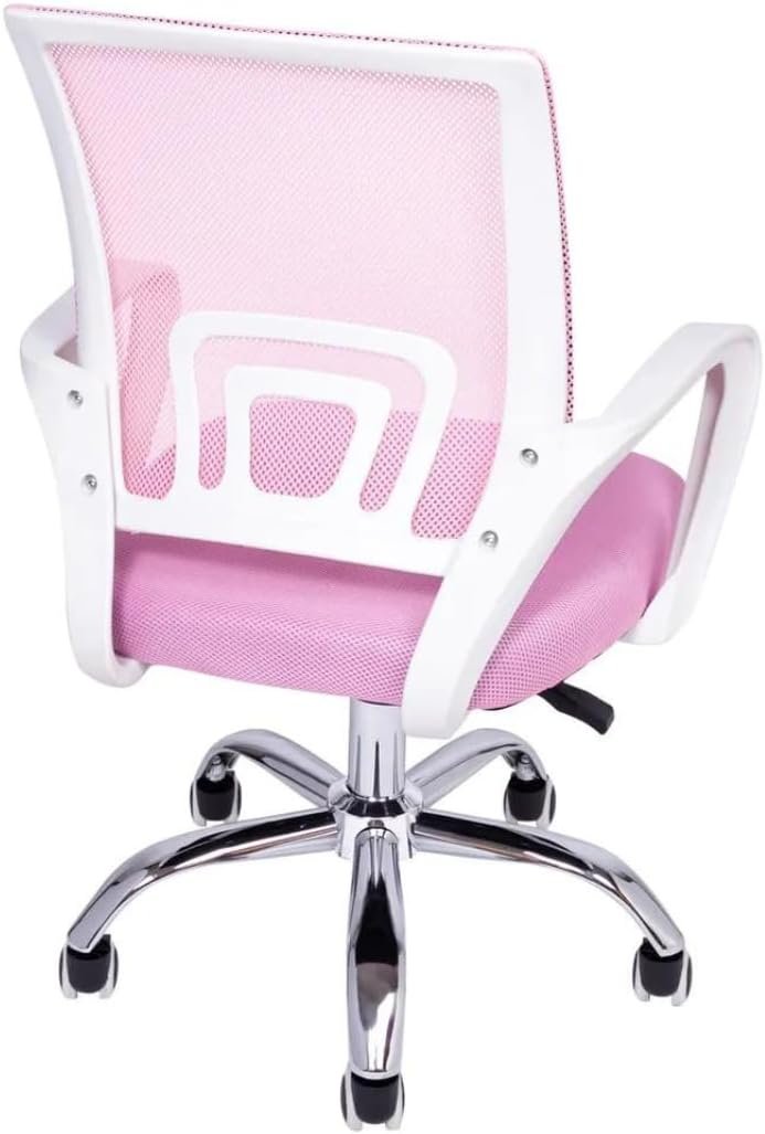Cadeira de Escritório Begonia Tela Mesh Ergonômica Rosa - Imagem 4