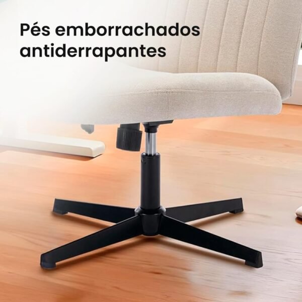 Cadeira Escritório DT3 Dolly, Criss Cross Cosy Chair, Original, Cadeira de Assento Extra Grande e Largo, Leisure, Penteadeira, Escrivaninha. - Imagem 3