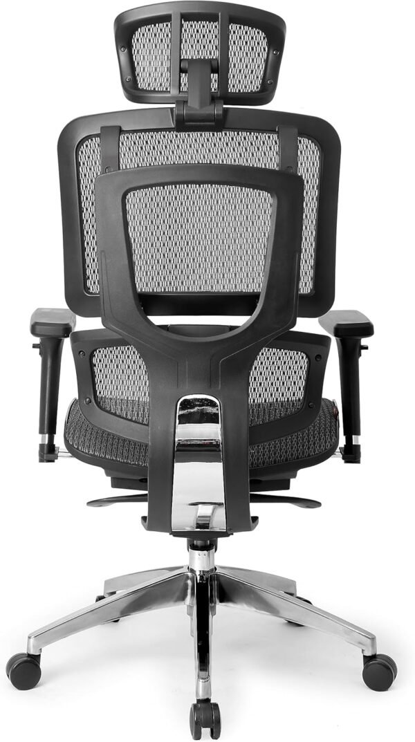 Cadeira Escritório Ergonomica DT3 Helora com revestimento Mesh Vidartex™, apoio de cabeça 3D, braços 3D, apoio lombar+ajuste na altura do encosto, suporta até 150kg e altura máx. de 1,90m - Imagem 5