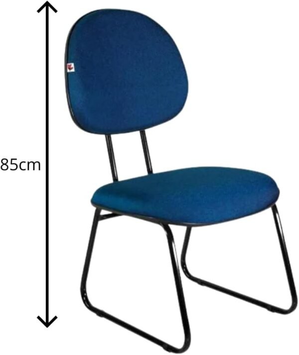 Cadeira Executiva Fixa Base Sky P/Escritório Ergonômica Azul, Transforme Seu Ambiente de Trabalho com Conforto e Estilo Escritex - Imagem 3