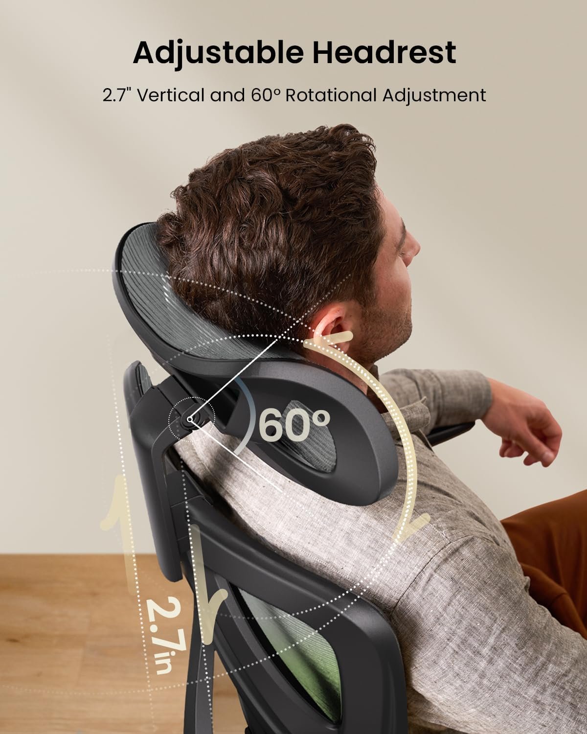 ProtoArc Cadeira de escritório ergonômica - verde - Imagem 4