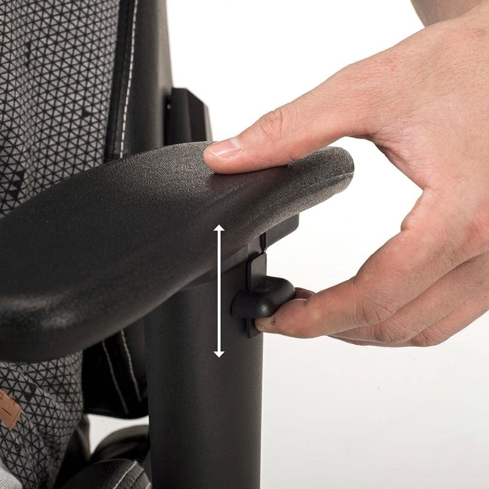 Moob Cadeira Gamer Reclinável Thunder Com Almofadas para Lombar e Pescoço Preto/Vermelho - Imagem 7