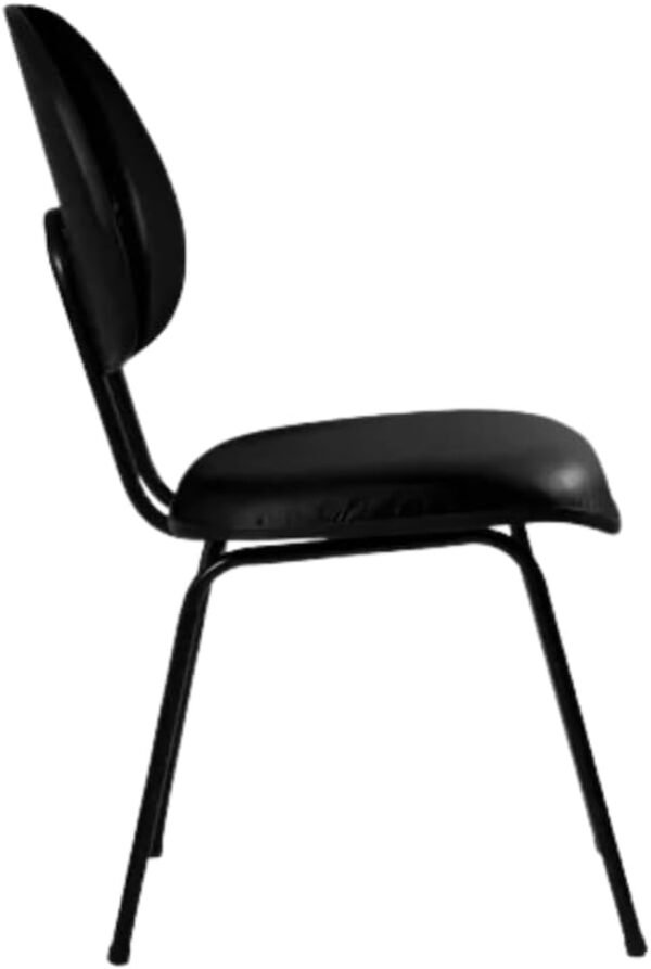 Cadeira Executiva Fixa Courvin Preto com Pé Palito – Conforto, Estilo e Durabilidade para Escritório Escritex - Imagem 8
