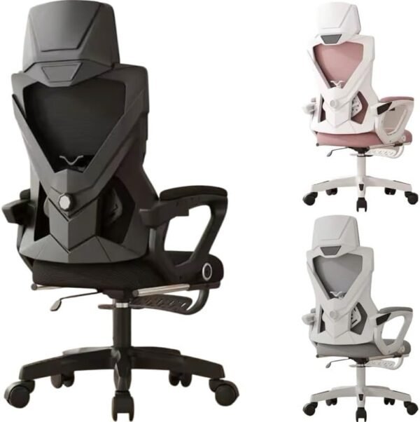 Cadeira Escritório Reclinável Giratória Ergonômica Tela Mesh(Cinza) - Imagem 2