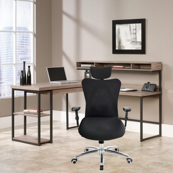 SONNACH 3 capas de cadeira de escritório de escritório elásticas laváveis para cadeira de computador para cadeira de escritório ergonômica (preto) - Imagem 7