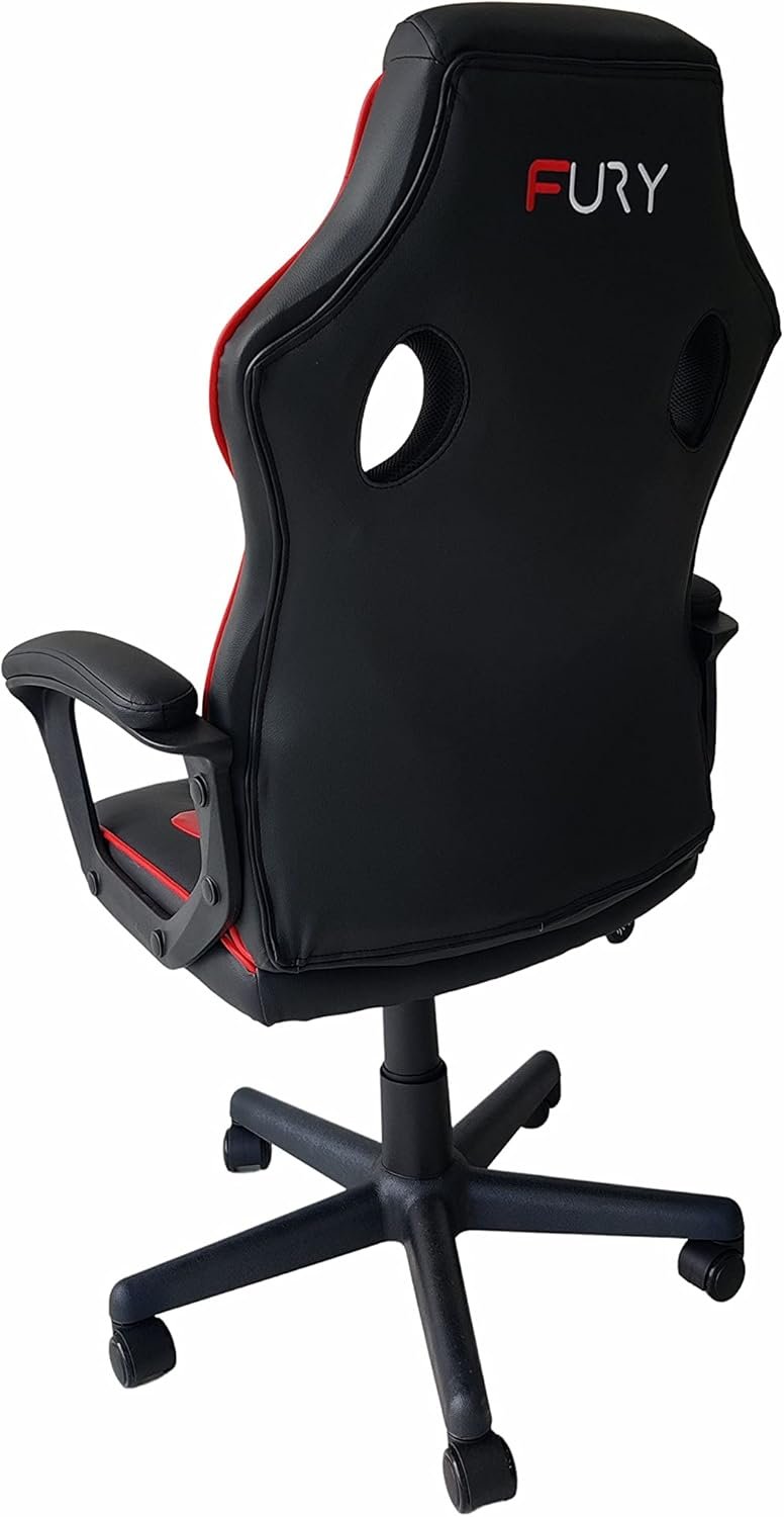 Cadeira Gamer Fury STR Ajust de altura, Função Relax - Verm - Imagem 4