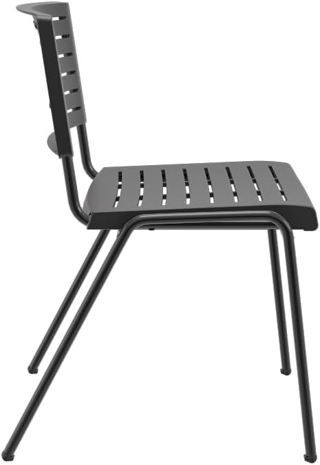 Plaxmetal, Cadeira Fixa Escritório Multiuso Niala Plaxmetal NR17 Preto - Imagem 2