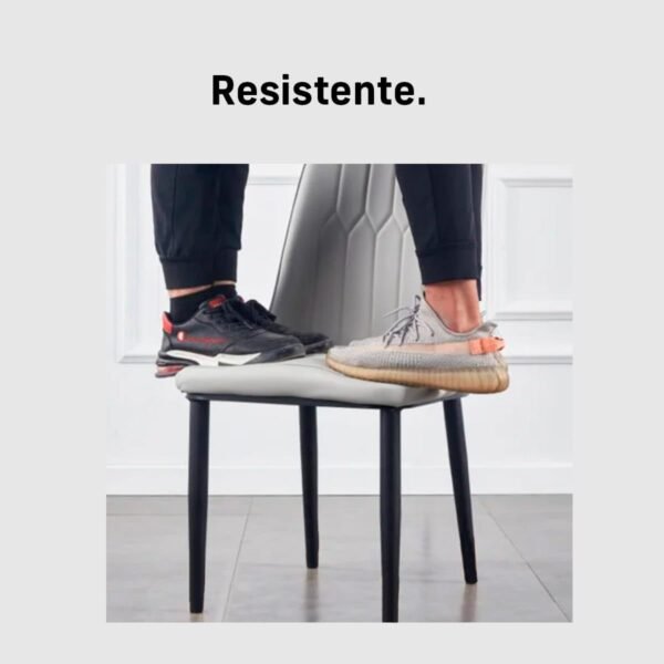 Cadeira Ergonômica Impermeável com Encosto em Palito para Escritório, (Laranja) - Imagem 4