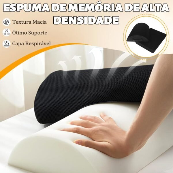 Apoio para os Pés de Espuma Viscoelástica para Sofás, Descanso para os Pés Sob a Mesa, Descanso Ergonômico para os Pés de Mesa Antiderrapante, Apoio de Pé - Imagem 4