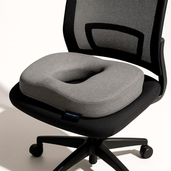 Almofada para o Cóccix Coluna Relax® - Promove o Alívio Imediato da Pressão do Cóccix. Corrige a Postura sem Esforço. Conforto por Horas. - Imagem 4