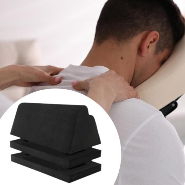 Ysyqkn de tração ortopédica cervical, alongador de pescoço, massageador de alongamento, firme e macio, maca lombar para a frente da cabeça - Imagem 3