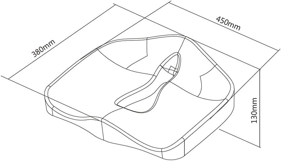 Assento Protetor Anatômico/Almofada de Cóccix com Capa Protetora e Espuma Viscoelástica - RSC01-1 ELG - Imagem 3