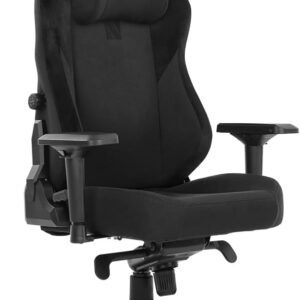 Cadeira Gamer DT3 Nero XL, Revestimento com Tecido DT3 Max2Weave™. almofada magnética apoio lombar integrado, braços 4D+, suporta até 150kg e altura máx. de 1,95m(Black)
