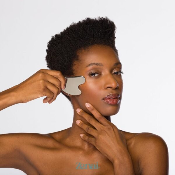 Zenai - Gua Sha Inox Massageador Facial para Massagem Lifting Drenagem Rosto - Imagem 7