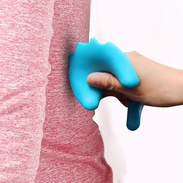 Ysyqkn Almofada de Massagem Cervical, Recipiente de Pescoço, Almofada de Massagem Cervical Leve E Confortável Antiderrapante, Azul, Tamanho real - Imagem 6