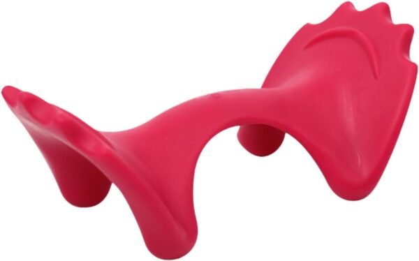 Ysyqkn Almofada de Massagem Cervical, Recipiente de Pescoço, Almofada de Massagem Cervical Leve E Confortável Antiderrapante, Vermelho, Tamanho real