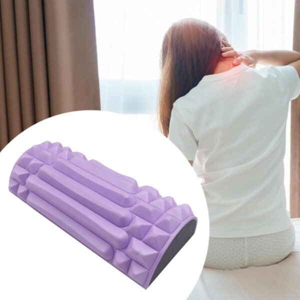 Ysyqkn Almofada de Massagem Shiatsu para Costas E Pescoço, Suporte Cervical, Almofada Compacta para Viagem, Almofada de Massagem para Ombros E Carro, Roxo, Tamanho real - Imagem 3