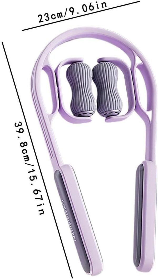 Ysyqkn Dispositivo de Massagem para Pescoço, Ferramenta Manual Portátil para, Roxo, Tamanho real - Imagem 4