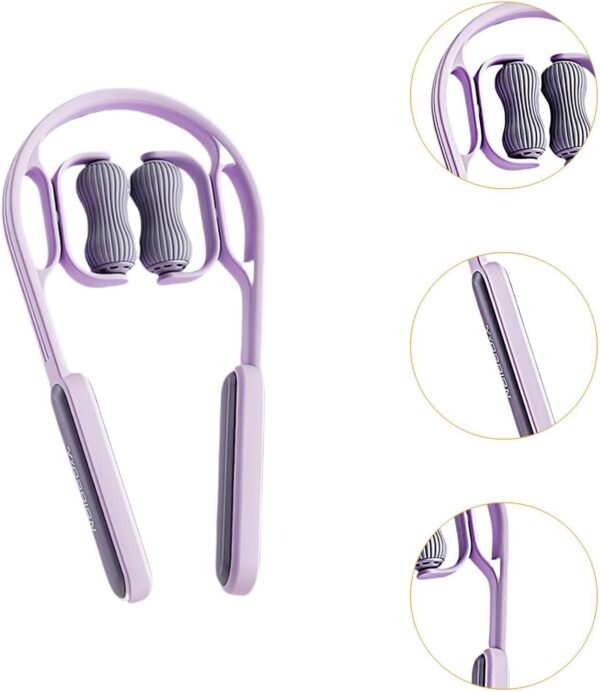 Ysyqkn Dispositivo de Massagem para Pescoço, Ferramenta Manual Portátil para, Roxo, Tamanho real - Imagem 5