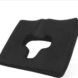 ACJRYO Almofada de assento de espuma viscoelástica de gel, almofada de hemorroida e decúbito, oferece alívio para dor no quadril, cóccix e ciática, adequada para descanso de cama de longo prazo e uso