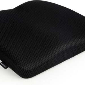 AIHOMED Almofada para cadeira de escritório – Almofada de assento respirável para alívio de pressão com horas sentado em jogos/carro/cadeira de rodas, fibra de ar extradensa para cóccix ortopédico