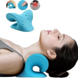 Almofada Cervical Pescoço Coluna Ombro Encosto Maca Apoio De Cabeça Alongador Relaxador Encosto Alivio Dores Dispositivo Tração