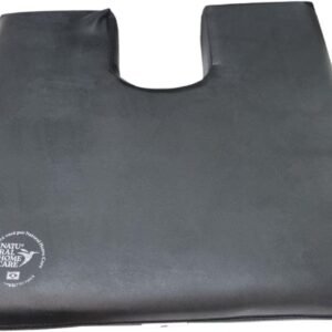 Almofada Coccix até 130 kg em espuma com capa em courvin para suporte e conforto na região do coccix