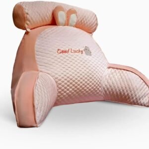 Almofada De Leitura De Encosto De Pelúcia Conforto Ergonômico Suporte Para Costas E Braços Tecido De Seda Gelada Maciez Durabilidade Praticidade Na Limpeza - ROSA