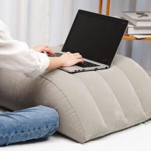 Almofada Inflável Apoio Pés Descanso Pernas Suporte Costas Portátil Viagem Travesseiro Elevação Ergonômico