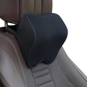 Almofada de apoio de cabeça de carro macia para dirigir com alça ajustável, almofada de apoio de cabeça de carro superconfortável, espuma viscoelástica e capa removível respirável, design ergonômico